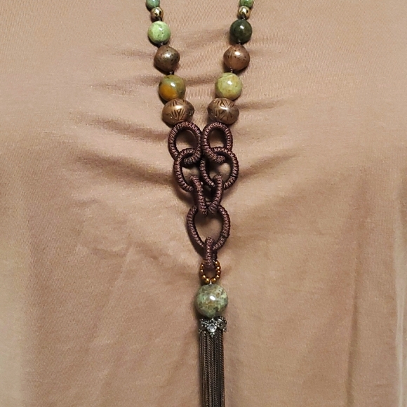 Coldwater Creek Tassel Necklace - Picture 2 of 4